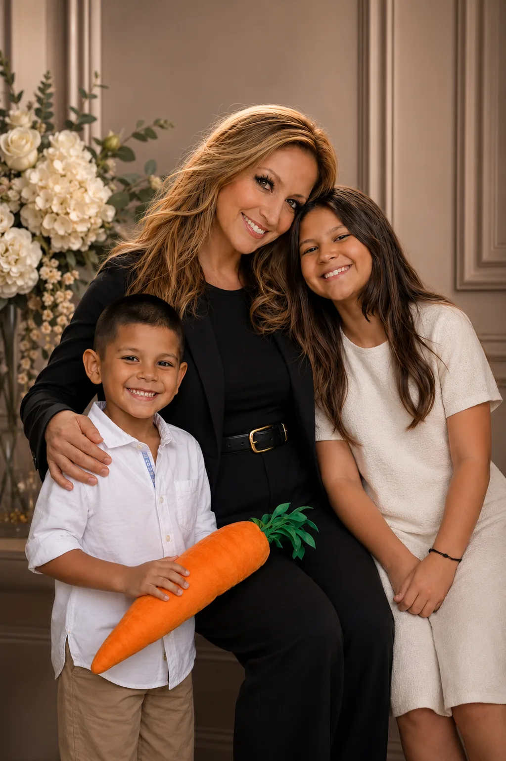 Maria Holly Barraza with her family
